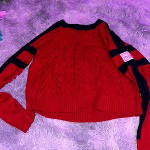 Red and blue Tommy Hilfiger Cardigan size small